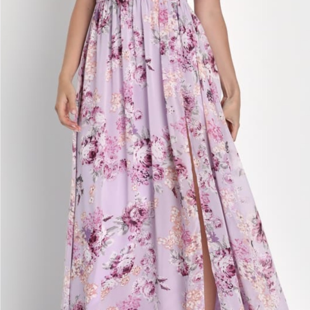 Lulu's Lavender Maxi Dress